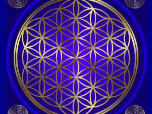 Blume des Lebens Auslagetuch